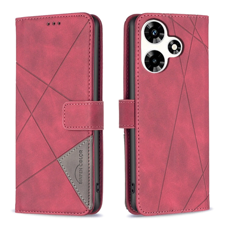Magnetic Buckle Rhombus Texture Leather Phone Case, For Infinix Note 30 Pro, For Infinix Note 30 VIP, For Infinix Hot 30