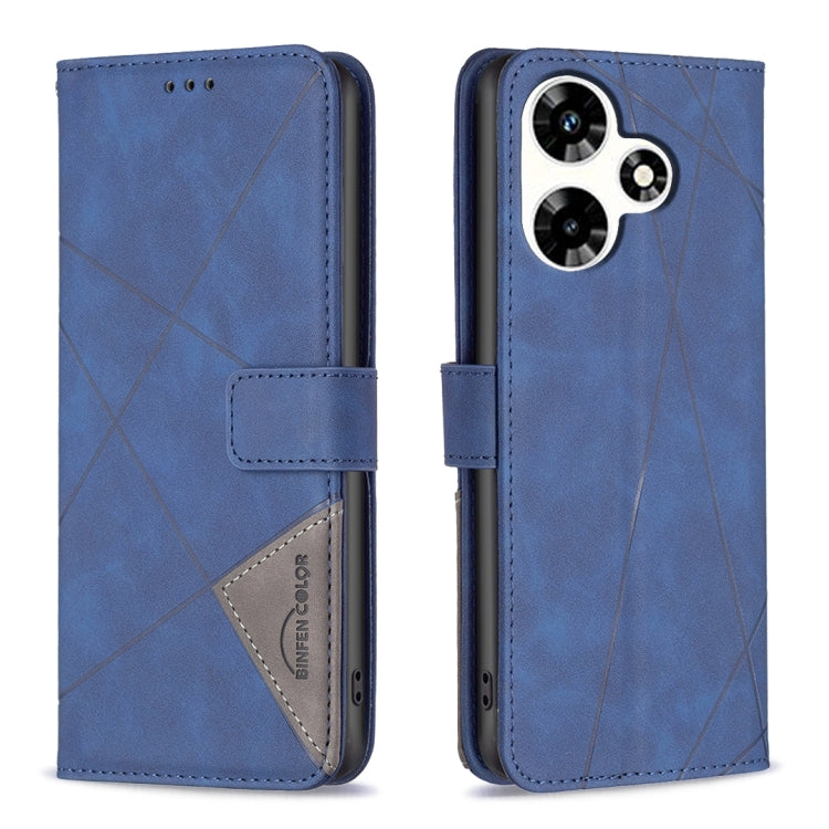 Magnetic Buckle Rhombus Texture Leather Phone Case, For Infinix Note 30 Pro, For Infinix Note 30 VIP, For Infinix Hot 30
