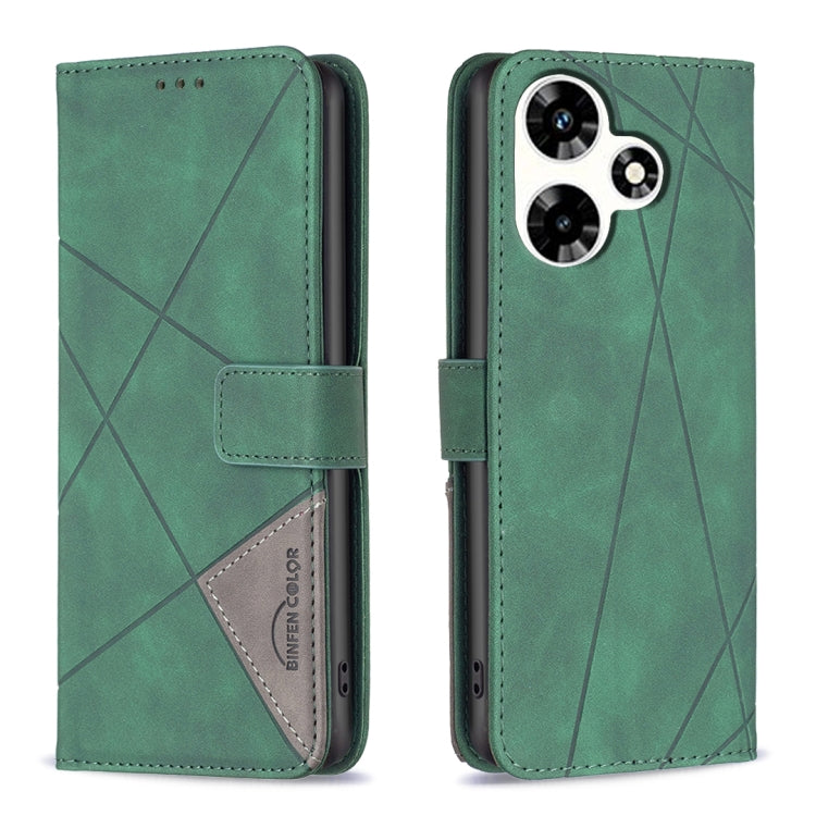 Magnetic Buckle Rhombus Texture Leather Phone Case, For Infinix Note 30 Pro, For Infinix Note 30 VIP, For Infinix Hot 30