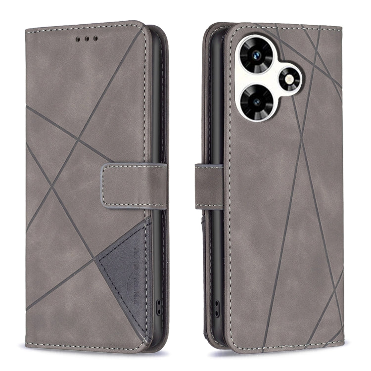 Magnetic Buckle Rhombus Texture Leather Phone Case, For Infinix Note 30 Pro, For Infinix Note 30 VIP, For Infinix Hot 30
