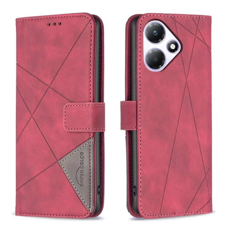 Magnetic Buckle Rhombus Texture Leather Phone Case, For Infinix Hot 40/40 Pro, For Infinix Hot 40i, For Infinix Smart 8, For Infinix Zero 30 4G, For Infinix Zero 30 5G, For Infinix Hot 30 Play NFC, For Infinix Note 30 5G, For Infinix Note 30i