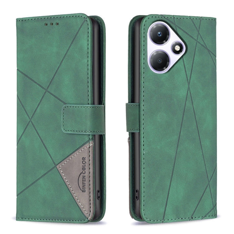 Magnetic Buckle Rhombus Texture Leather Phone Case, For Infinix Hot 40/40 Pro, For Infinix Hot 40i, For Infinix Smart 8, For Infinix Zero 30 4G, For Infinix Zero 30 5G, For Infinix Hot 30 Play NFC, For Infinix Note 30 5G, For Infinix Note 30i