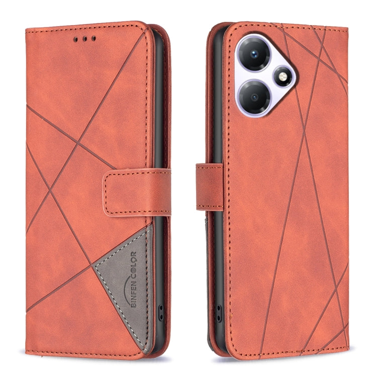 Magnetic Buckle Rhombus Texture Leather Phone Case, For Infinix Hot 40/40 Pro, For Infinix Hot 40i, For Infinix Smart 8, For Infinix Zero 30 4G, For Infinix Zero 30 5G, For Infinix Hot 30 Play NFC, For Infinix Note 30 5G, For Infinix Note 30i