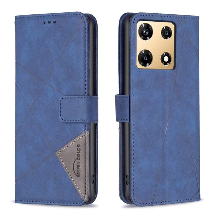 Magnetic Buckle Rhombus Texture Leather Phone Case, For Infinix Note 30 Pro, For Infinix Note 30 VIP, For Infinix Hot 30