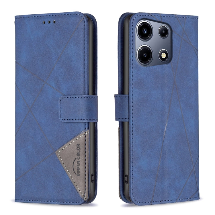 Magnetic Buckle Rhombus Texture Leather Phone Case, For Infinix Note 30 Pro, For Infinix Note 30 VIP, For Infinix Hot 30