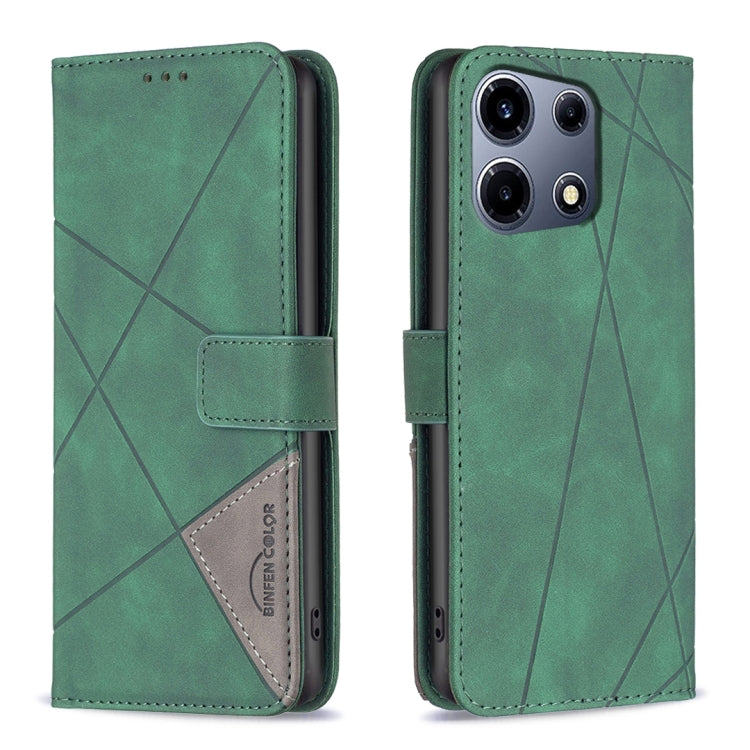 Magnetic Buckle Rhombus Texture Leather Phone Case, For Infinix Note 30 Pro, For Infinix Note 30 VIP, For Infinix Hot 30