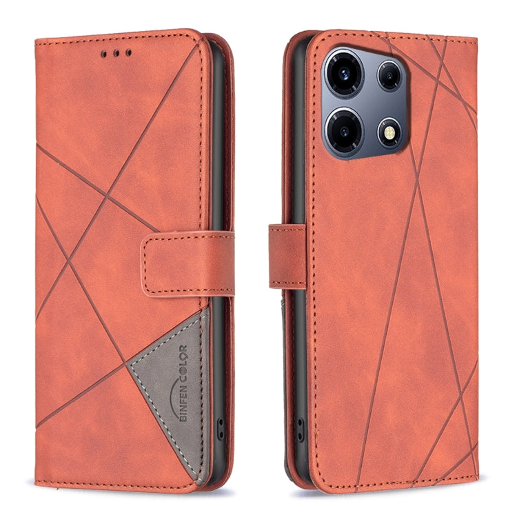 Magnetic Buckle Rhombus Texture Leather Phone Case, For Infinix Note 30 Pro, For Infinix Note 30 VIP, For Infinix Hot 30