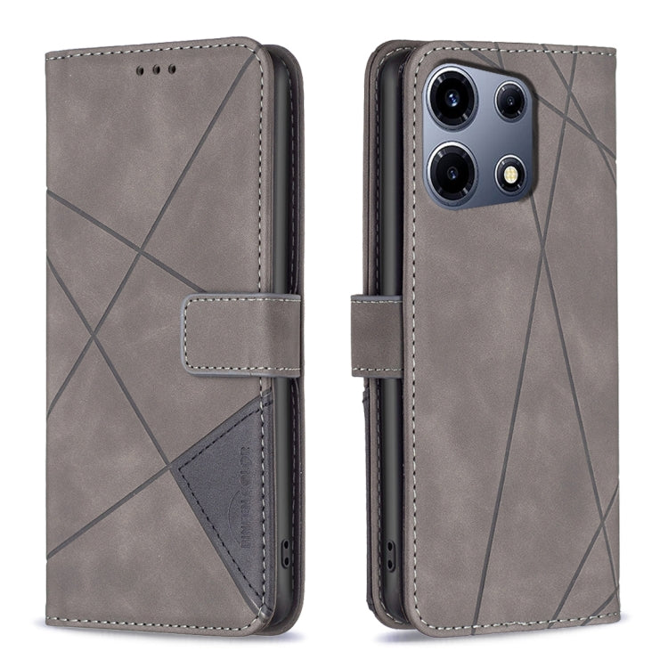 Magnetic Buckle Rhombus Texture Leather Phone Case, For Infinix Note 30 Pro, For Infinix Note 30 VIP, For Infinix Hot 30