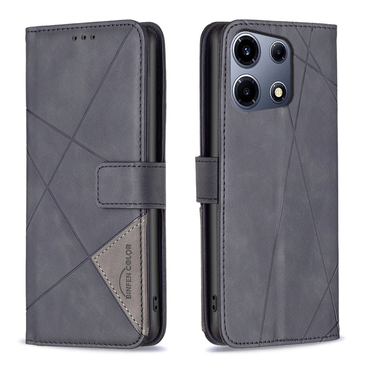Magnetic Buckle Rhombus Texture Leather Phone Case, For Infinix Note 30 Pro, For Infinix Note 30 VIP, For Infinix Hot 30