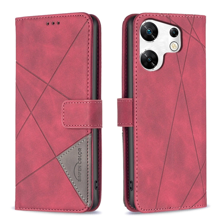 Magnetic Buckle Rhombus Texture Leather Phone Case, For Infinix Hot 40/40 Pro, For Infinix Hot 40i, For Infinix Smart 8, For Infinix Zero 30 4G, For Infinix Zero 30 5G, For Infinix Hot 30 Play NFC, For Infinix Note 30 5G, For Infinix Note 30i