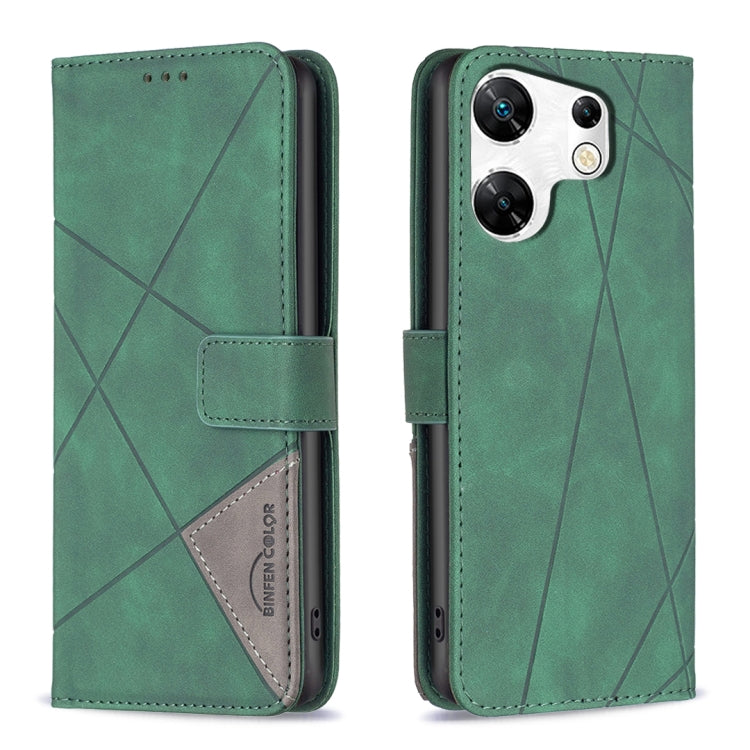Magnetic Buckle Rhombus Texture Leather Phone Case, For Infinix Hot 40/40 Pro, For Infinix Hot 40i, For Infinix Smart 8, For Infinix Zero 30 4G, For Infinix Zero 30 5G, For Infinix Hot 30 Play NFC, For Infinix Note 30 5G, For Infinix Note 30i