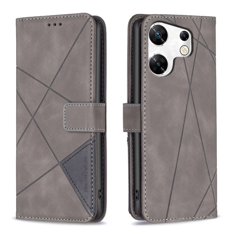 Magnetic Buckle Rhombus Texture Leather Phone Case, For Infinix Hot 40/40 Pro, For Infinix Hot 40i, For Infinix Smart 8, For Infinix Zero 30 4G, For Infinix Zero 30 5G, For Infinix Hot 30 Play NFC, For Infinix Note 30 5G, For Infinix Note 30i