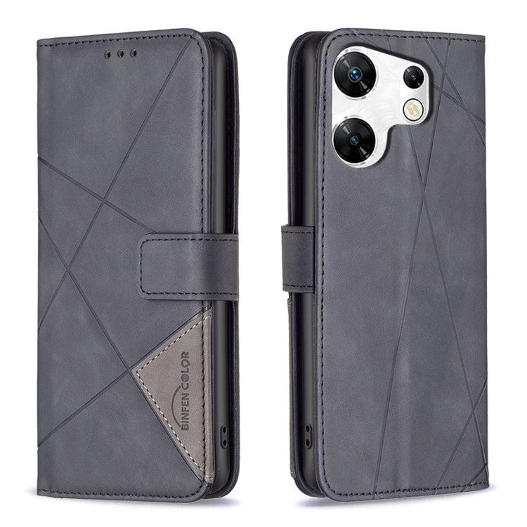 Magnetic Buckle Rhombus Texture Leather Phone Case, For Infinix Hot 40/40 Pro, For Infinix Hot 40i, For Infinix Smart 8, For Infinix Zero 30 4G, For Infinix Zero 30 5G, For Infinix Hot 30 Play NFC, For Infinix Note 30 5G, For Infinix Note 30i