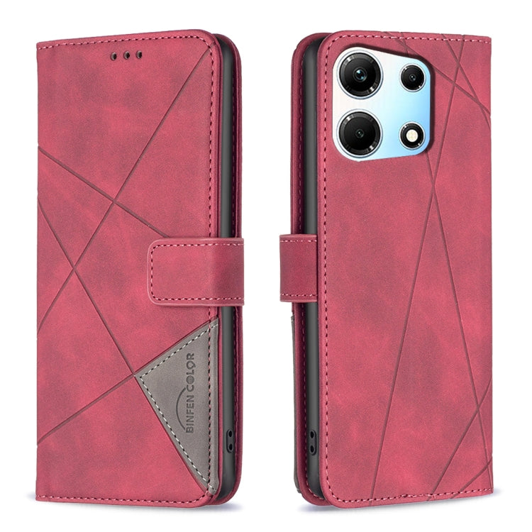 Magnetic Buckle Rhombus Texture Leather Phone Case, For Infinix Hot 40/40 Pro, For Infinix Hot 40i, For Infinix Smart 8, For Infinix Zero 30 4G, For Infinix Zero 30 5G, For Infinix Hot 30 Play NFC, For Infinix Note 30 5G, For Infinix Note 30i