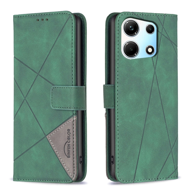 Magnetic Buckle Rhombus Texture Leather Phone Case, For Infinix Hot 40/40 Pro, For Infinix Hot 40i, For Infinix Smart 8, For Infinix Zero 30 4G, For Infinix Zero 30 5G, For Infinix Hot 30 Play NFC, For Infinix Note 30 5G, For Infinix Note 30i