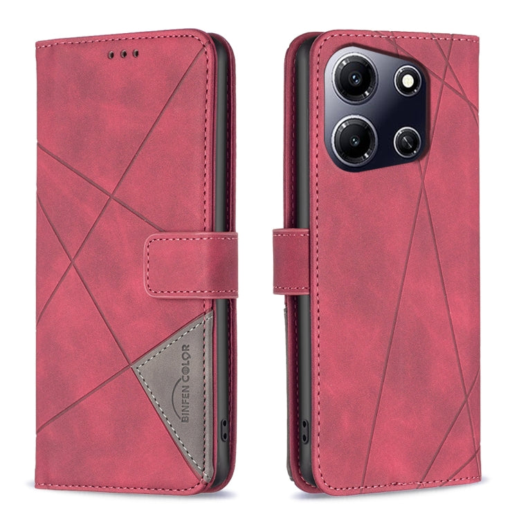 Magnetic Buckle Rhombus Texture Leather Phone Case, For Infinix Hot 40/40 Pro, For Infinix Hot 40i, For Infinix Smart 8, For Infinix Zero 30 4G, For Infinix Zero 30 5G, For Infinix Hot 30 Play NFC, For Infinix Note 30 5G, For Infinix Note 30i
