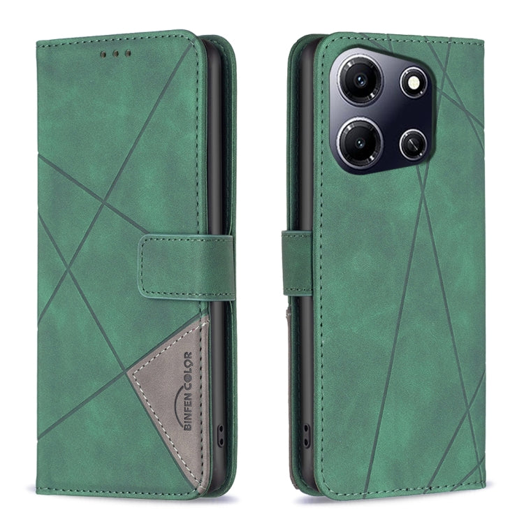Magnetic Buckle Rhombus Texture Leather Phone Case, For Infinix Hot 40/40 Pro, For Infinix Hot 40i, For Infinix Smart 8, For Infinix Zero 30 4G, For Infinix Zero 30 5G, For Infinix Hot 30 Play NFC, For Infinix Note 30 5G, For Infinix Note 30i