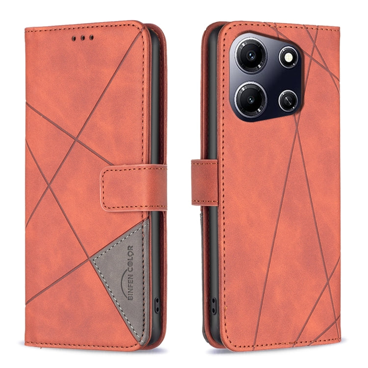 Magnetic Buckle Rhombus Texture Leather Phone Case, For Infinix Hot 40/40 Pro, For Infinix Hot 40i, For Infinix Smart 8, For Infinix Zero 30 4G, For Infinix Zero 30 5G, For Infinix Hot 30 Play NFC, For Infinix Note 30 5G, For Infinix Note 30i