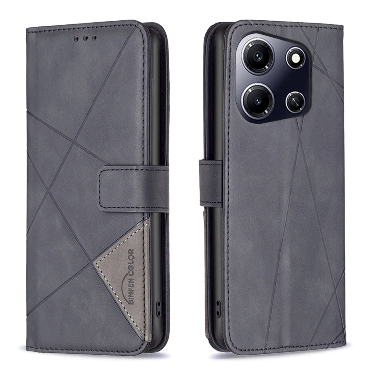 Magnetic Buckle Rhombus Texture Leather Phone Case, For Infinix Hot 40/40 Pro, For Infinix Hot 40i, For Infinix Smart 8, For Infinix Zero 30 4G, For Infinix Zero 30 5G, For Infinix Hot 30 Play NFC, For Infinix Note 30 5G, For Infinix Note 30i