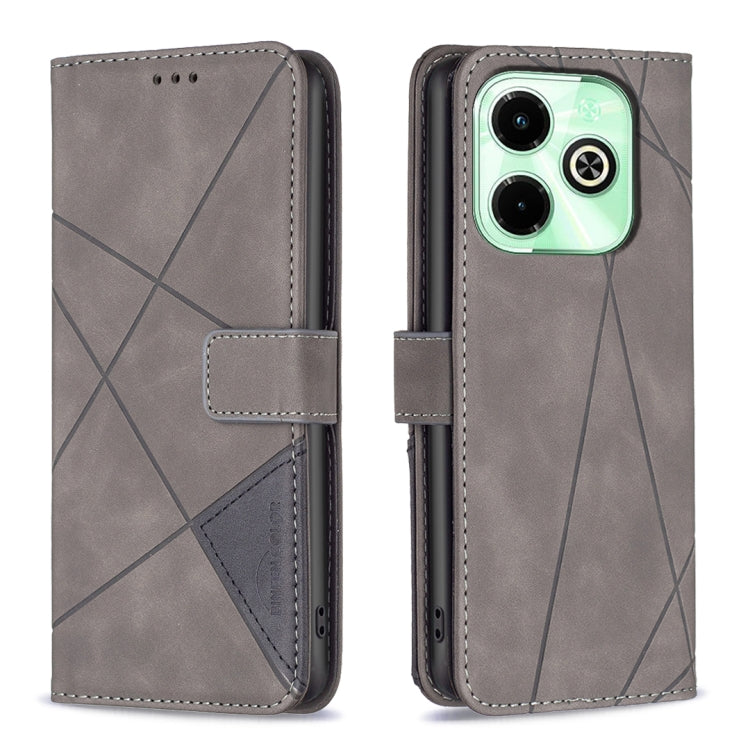 Magnetic Buckle Rhombus Texture Leather Phone Case, For Infinix Hot 40/40 Pro, For Infinix Hot 40i, For Infinix Smart 8, For Infinix Zero 30 4G, For Infinix Zero 30 5G, For Infinix Hot 30 Play NFC, For Infinix Note 30 5G, For Infinix Note 30i