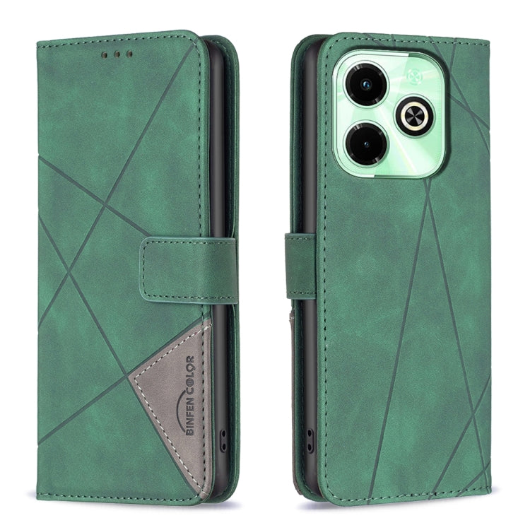 Magnetic Buckle Rhombus Texture Leather Phone Case, For Infinix Hot 40/40 Pro, For Infinix Hot 40i, For Infinix Smart 8, For Infinix Zero 30 4G, For Infinix Zero 30 5G, For Infinix Hot 30 Play NFC, For Infinix Note 30 5G, For Infinix Note 30i