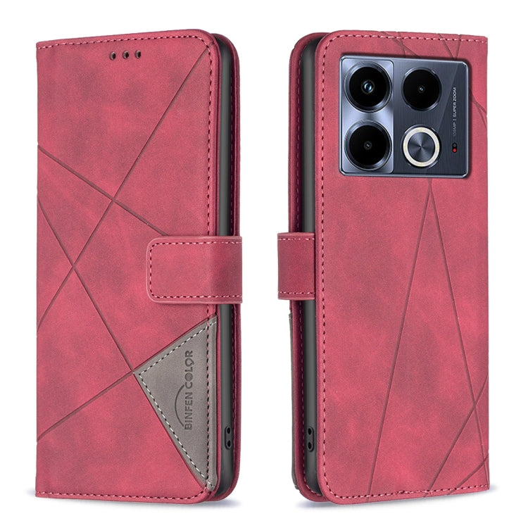 Magnetic Buckle Rhombus Texture Leather Phone Case, For Infinix Smart 9 / Hot 50i, For Infinix Hot 50 4G, For Infinix Hot 50 5G, For Infinix Zero 40 4G, For Infinix Note 40X 5G, For Infinix GT 20 Pro 5G, For Infinix Note 40 Pro 4G/5G/40 Pro+ 5G        ...