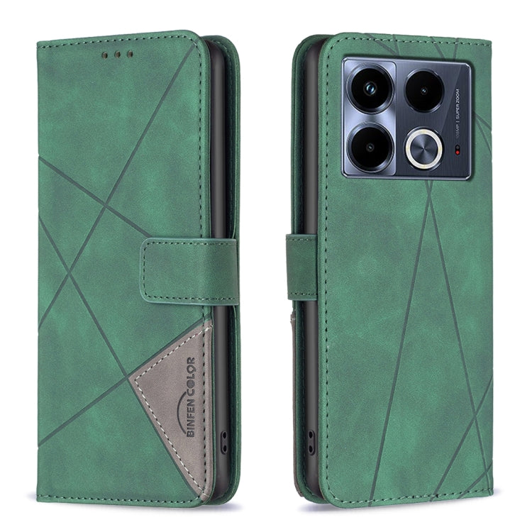 Magnetic Buckle Rhombus Texture Leather Phone Case, For Infinix Smart 9 / Hot 50i, For Infinix Hot 50 4G, For Infinix Hot 50 5G, For Infinix Zero 40 4G, For Infinix Note 40X 5G, For Infinix GT 20 Pro 5G, For Infinix Note 40 Pro 4G/5G/40 Pro+ 5G        ...