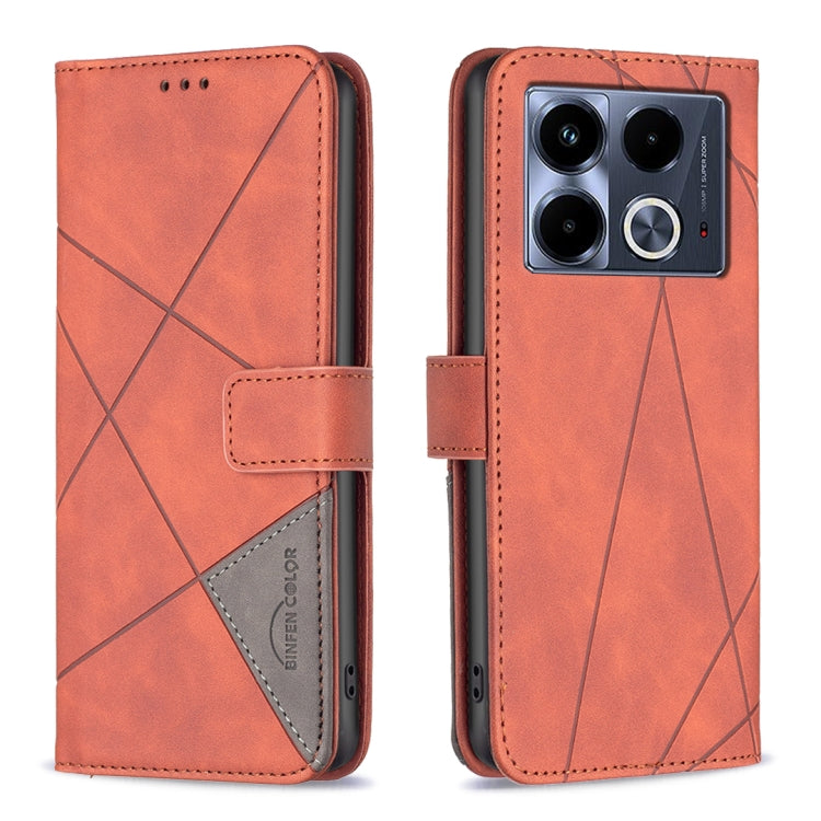Magnetic Buckle Rhombus Texture Leather Phone Case, For Infinix Smart 9 / Hot 50i, For Infinix Hot 50 4G, For Infinix Hot 50 5G, For Infinix Zero 40 4G, For Infinix Note 40X 5G, For Infinix GT 20 Pro 5G, For Infinix Note 40 Pro 4G/5G/40 Pro+ 5G        ...