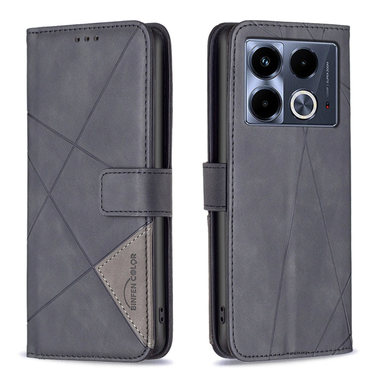 Magnetic Buckle Rhombus Texture Leather Phone Case, For Infinix Smart 9 / Hot 50i, For Infinix Hot 50 4G, For Infinix Hot 50 5G, For Infinix Zero 40 4G, For Infinix Note 40X 5G, For Infinix GT 20 Pro 5G, For Infinix Note 40 Pro 4G/5G/40 Pro+ 5G        ...