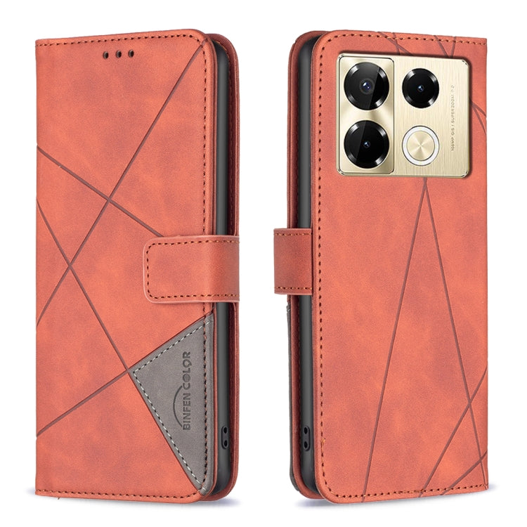 Magnetic Buckle Rhombus Texture Leather Phone Case, For Infinix Smart 9 / Hot 50i, For Infinix Hot 50 4G, For Infinix Hot 50 5G, For Infinix Zero 40 4G, For Infinix Note 40X 5G, For Infinix GT 20 Pro 5G, For Infinix Note 40 Pro 4G/5G/40 Pro+ 5G        ...