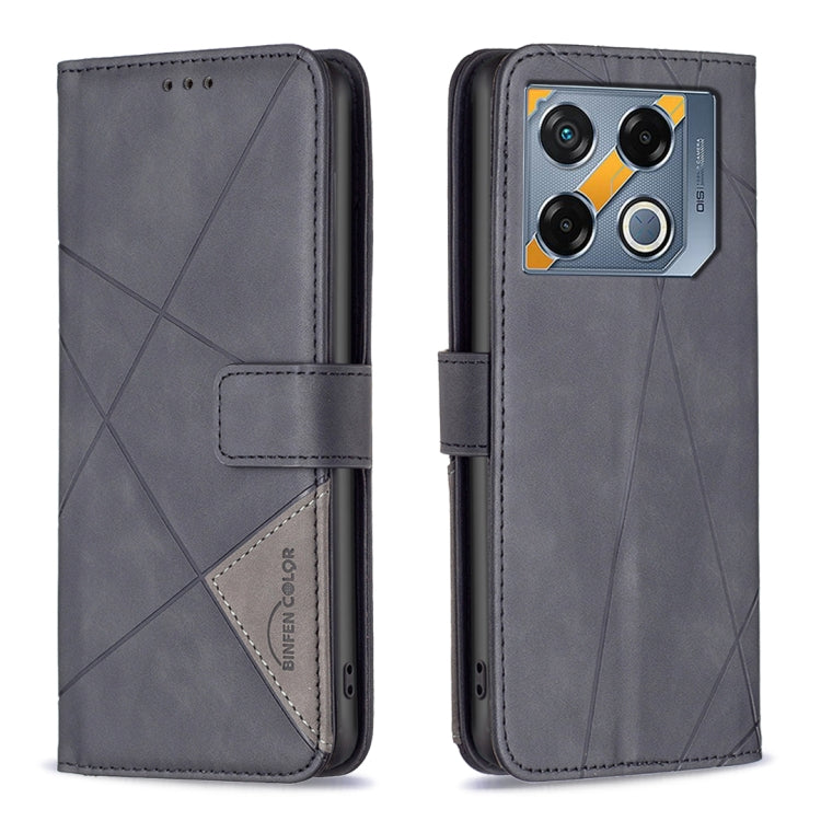 Magnetic Buckle Rhombus Texture Leather Phone Case, For Infinix Smart 9 / Hot 50i, For Infinix Hot 50 4G, For Infinix Hot 50 5G, For Infinix Zero 40 4G, For Infinix Note 40X 5G, For Infinix GT 20 Pro 5G, For Infinix Note 40 Pro 4G/5G/40 Pro+ 5G        ...