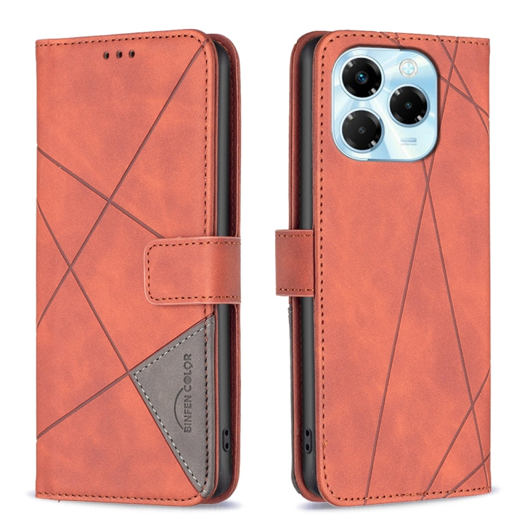 Magnetic Buckle Rhombus Texture Leather Phone Case, For Infinix Smart 9 / Hot 50i, For Infinix Hot 50 4G, For Infinix Hot 50 5G, For Infinix Zero 40 4G, For Infinix Note 40X 5G, For Infinix GT 20 Pro 5G, For Infinix Note 40 Pro 4G/5G/40 Pro+ 5G        ...