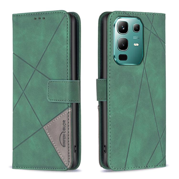Magnetic Buckle Rhombus Texture Leather Phone Case, For Infinix GT 50 Pro 5G, For Infinix Hot 70 5G, For Infinix Smart 20 4G, For Infinix Note 60 5G / 60 Pro 5G, For Infinix Hot 60 Pro+ 4G, For Infinix Hot 60 Pro 4G, For Infinix Note 50X 5G            ...