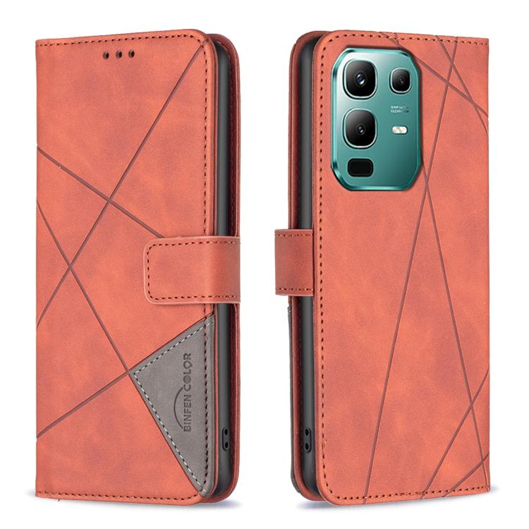Magnetic Buckle Rhombus Texture Leather Phone Case, For Infinix GT 50 Pro 5G, For Infinix Hot 70 5G, For Infinix Smart 20 4G, For Infinix Note 60 5G / 60 Pro 5G, For Infinix Hot 60 Pro+ 4G, For Infinix Hot 60 Pro 4G, For Infinix Note 50X 5G            ...