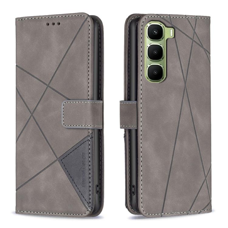 Magnetic Buckle Rhombus Texture Leather Phone Case, For Infinix GT 50 Pro 5G, For Infinix Hot 70 5G, For Infinix Smart 20 4G, For Infinix Note 60 5G / 60 Pro 5G, For Infinix Hot 60 Pro+ 4G, For Infinix Hot 60 Pro 4G, For Infinix Note 50X 5G            ...