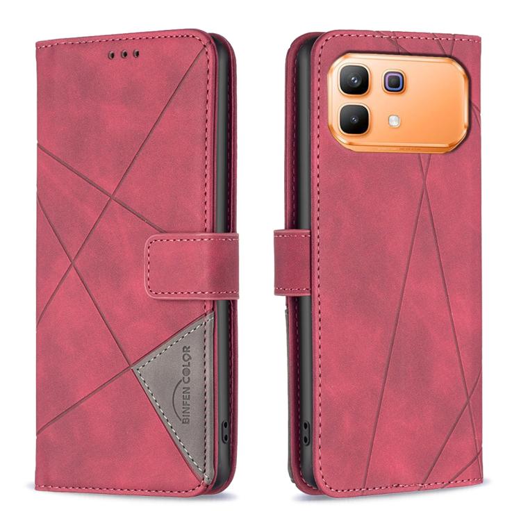 Magnetic Buckle Rhombus Texture Leather Phone Case, For Infinix GT 50 Pro 5G, For Infinix Hot 70 5G, For Infinix Smart 20 4G, For Infinix Note 60 5G / 60 Pro 5G, For Infinix Hot 60 Pro+ 4G, For Infinix Hot 60 Pro 4G, For Infinix Note 50X 5G            ...