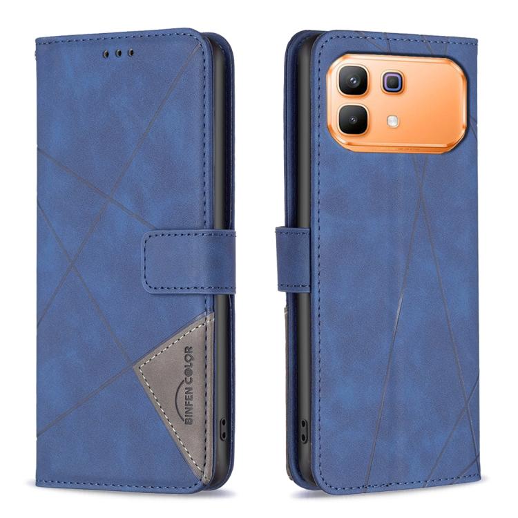 Magnetic Buckle Rhombus Texture Leather Phone Case, For Infinix GT 50 Pro 5G, For Infinix Hot 70 5G, For Infinix Smart 20 4G, For Infinix Note 60 5G / 60 Pro 5G, For Infinix Hot 60 Pro+ 4G, For Infinix Hot 60 Pro 4G, For Infinix Note 50X 5G            ...