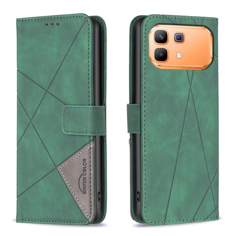 Magnetic Buckle Rhombus Texture Leather Phone Case, For Infinix GT 50 Pro 5G, For Infinix Hot 70 5G, For Infinix Smart 20 4G, For Infinix Note 60 5G / 60 Pro 5G, For Infinix Hot 60 Pro+ 4G, For Infinix Hot 60 Pro 4G, For Infinix Note 50X 5G            ...