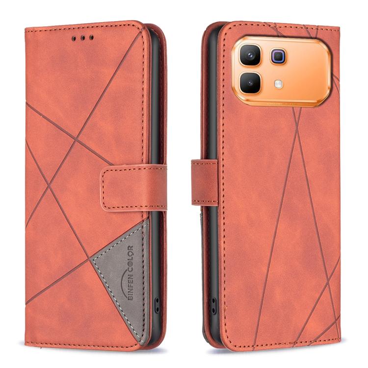 Magnetic Buckle Rhombus Texture Leather Phone Case, For Infinix GT 50 Pro 5G, For Infinix Hot 70 5G, For Infinix Smart 20 4G, For Infinix Note 60 5G / 60 Pro 5G, For Infinix Hot 60 Pro+ 4G, For Infinix Hot 60 Pro 4G, For Infinix Note 50X 5G            ...
