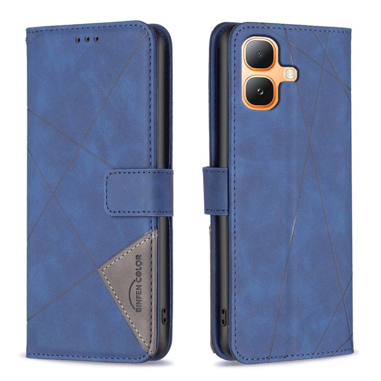 Magnetic Buckle Rhombus Texture Leather Phone Case, For Infinix GT 50 Pro 5G, For Infinix Hot 70 5G, For Infinix Smart 20 4G, For Infinix Note 60 5G / 60 Pro 5G, For Infinix Hot 60 Pro+ 4G, For Infinix Hot 60 Pro 4G, For Infinix Note 50X 5G            ...