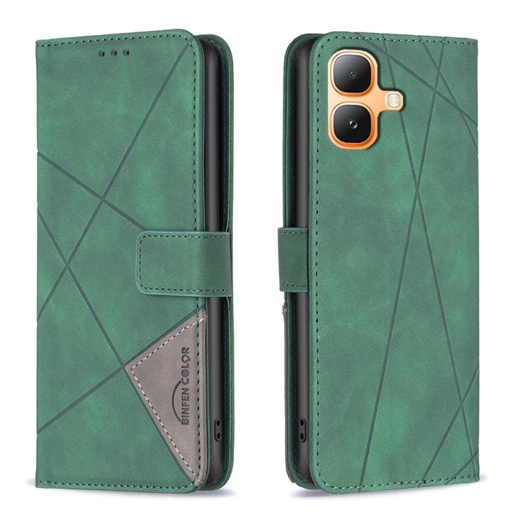 Magnetic Buckle Rhombus Texture Leather Phone Case, For Infinix GT 50 Pro 5G, For Infinix Hot 70 5G, For Infinix Smart 20 4G, For Infinix Note 60 5G / 60 Pro 5G, For Infinix Hot 60 Pro+ 4G, For Infinix Hot 60 Pro 4G, For Infinix Note 50X 5G            ...