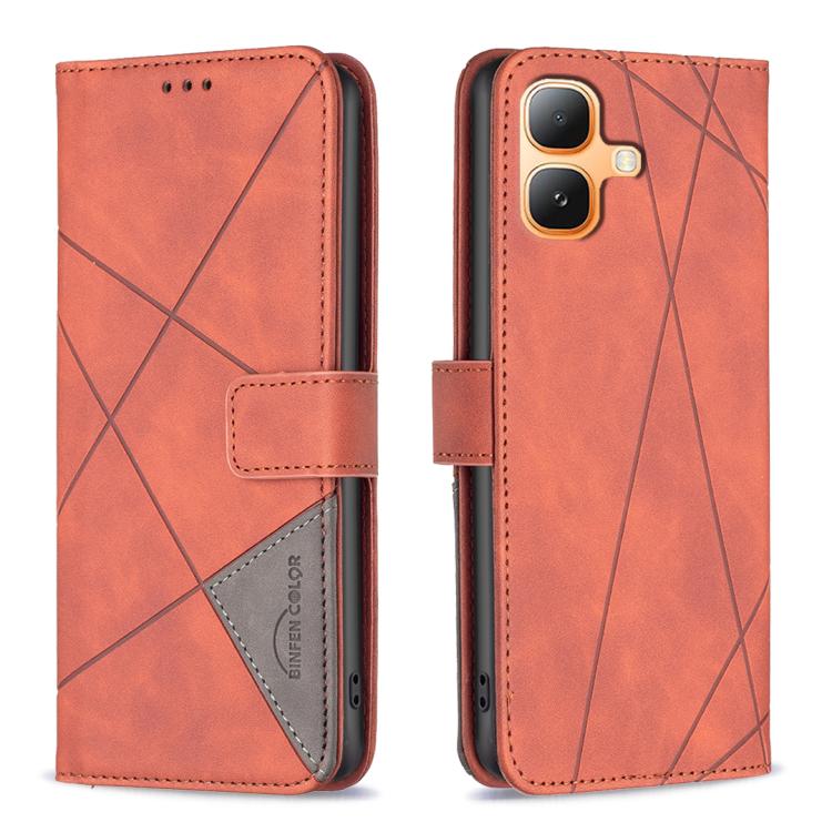Magnetic Buckle Rhombus Texture Leather Phone Case, For Infinix GT 50 Pro 5G, For Infinix Hot 70 5G, For Infinix Smart 20 4G, For Infinix Note 60 5G / 60 Pro 5G, For Infinix Hot 60 Pro+ 4G, For Infinix Hot 60 Pro 4G, For Infinix Note 50X 5G            ...