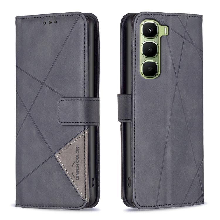 Magnetic Buckle Rhombus Texture Leather Phone Case, For Infinix GT 50 Pro 5G, For Infinix Hot 70 5G, For Infinix Smart 20 4G, For Infinix Note 60 5G / 60 Pro 5G, For Infinix Hot 60 Pro+ 4G, For Infinix Hot 60 Pro 4G, For Infinix Note 50X 5G            ...