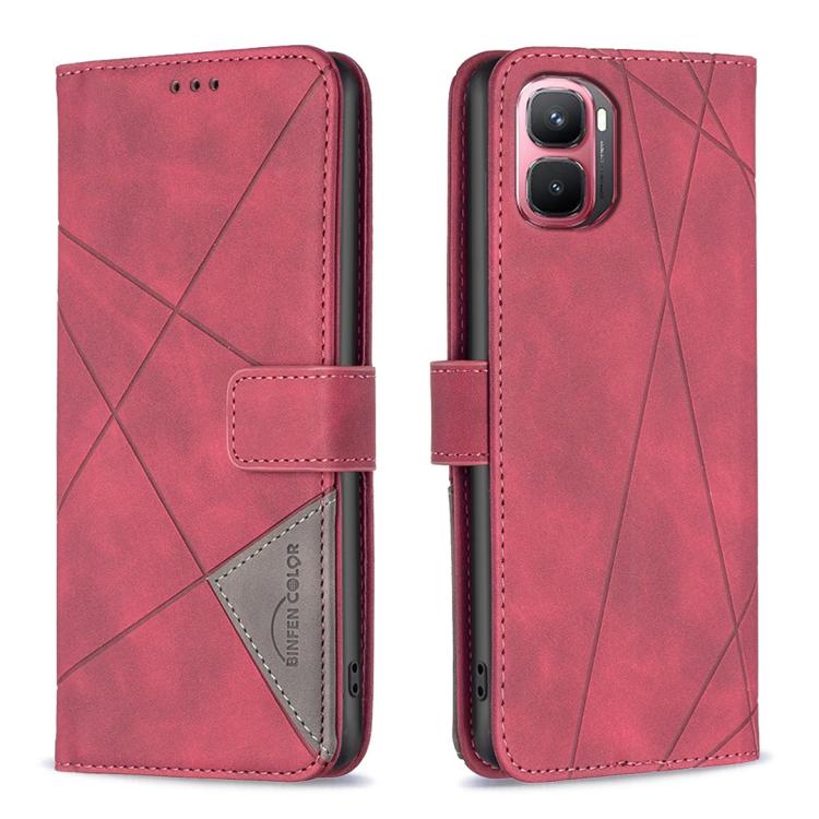 Magnetic Buckle Rhombus Texture Leather Phone Case, For Infinix GT 50 Pro 5G, For Infinix Hot 70 5G, For Infinix Smart 20 4G, For Infinix Note 60 5G / 60 Pro 5G, For Infinix Hot 60 Pro+ 4G, For Infinix Hot 60 Pro 4G, For Infinix Note 50X 5G            ...