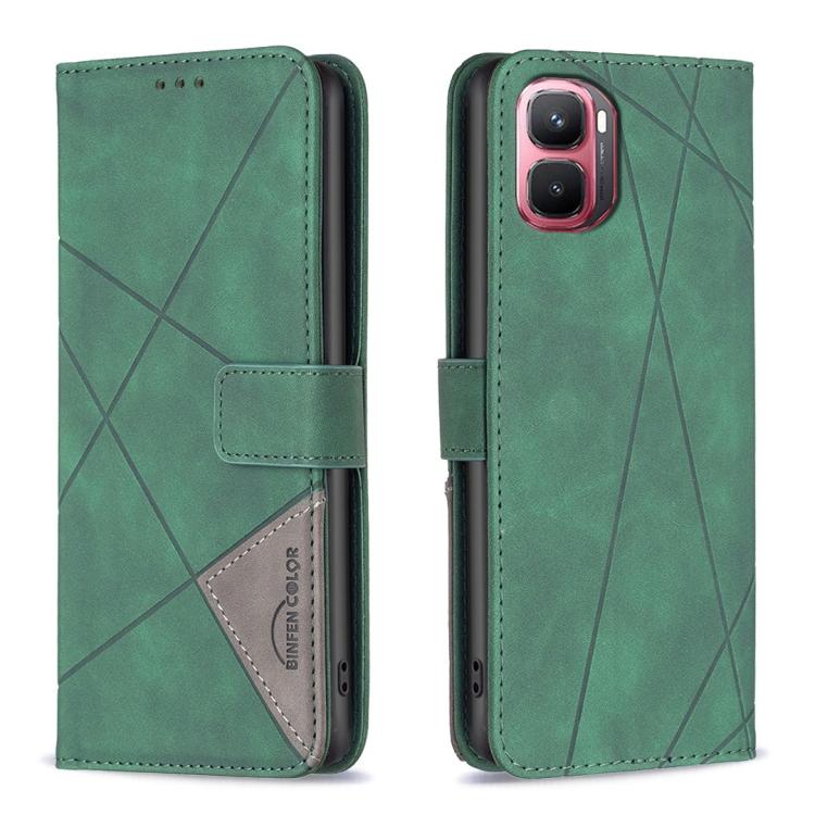 Magnetic Buckle Rhombus Texture Leather Phone Case, For Infinix GT 50 Pro 5G, For Infinix Hot 70 5G, For Infinix Smart 20 4G, For Infinix Note 60 5G / 60 Pro 5G, For Infinix Hot 60 Pro+ 4G, For Infinix Hot 60 Pro 4G, For Infinix Note 50X 5G            ...