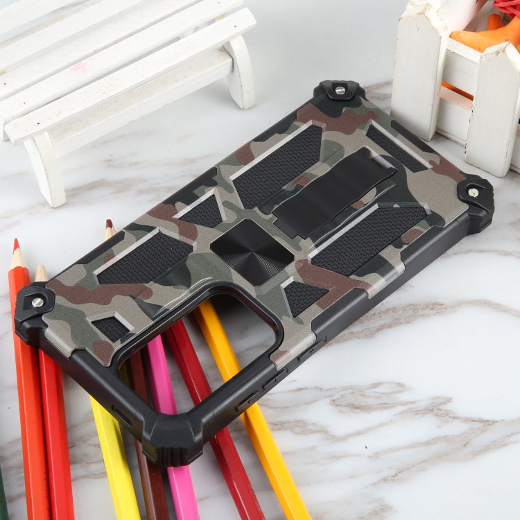 Camouflage Armor Kickstand TPU + PC Magnetic Phone Case, For Samsung Galaxy S23 FE 5G, For Samsung Galaxy S24 Ultra 5G, For Samsung Galaxy A55, For Samsung Galaxy S24+ 5G, For Samsung Galaxy A35, For Samsung Galaxy S24 5G, For Samsung Galaxy A15       ...