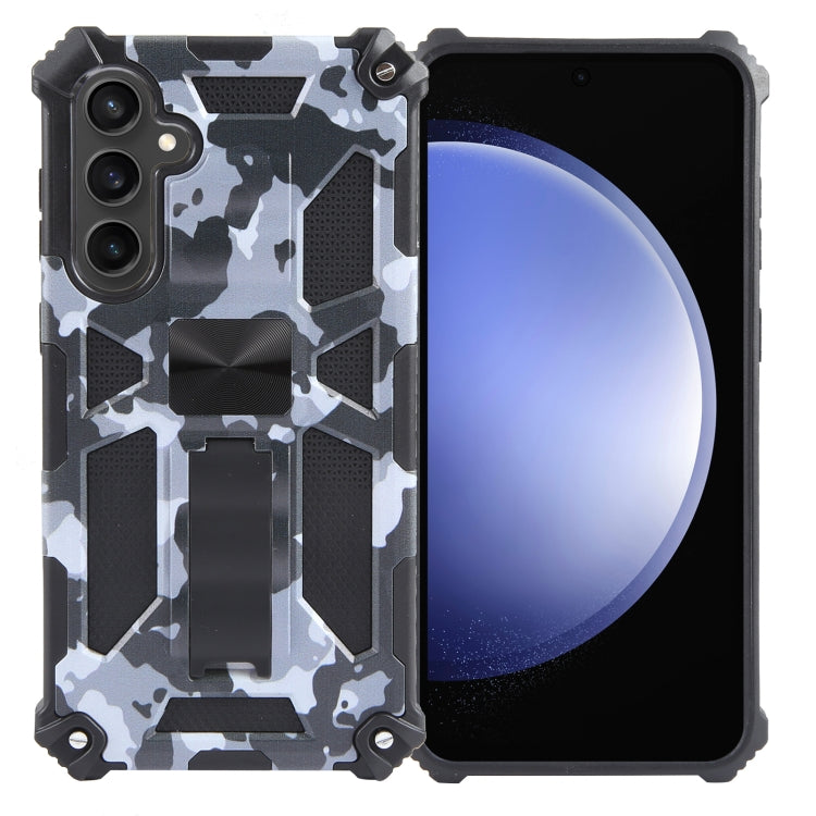 Camouflage Armor Kickstand TPU + PC Magnetic Phone Case, For Samsung Galaxy S23 FE 5G, For Samsung Galaxy S24 Ultra 5G, For Samsung Galaxy A55, For Samsung Galaxy S24+ 5G, For Samsung Galaxy A35, For Samsung Galaxy S24 5G, For Samsung Galaxy A15       ...