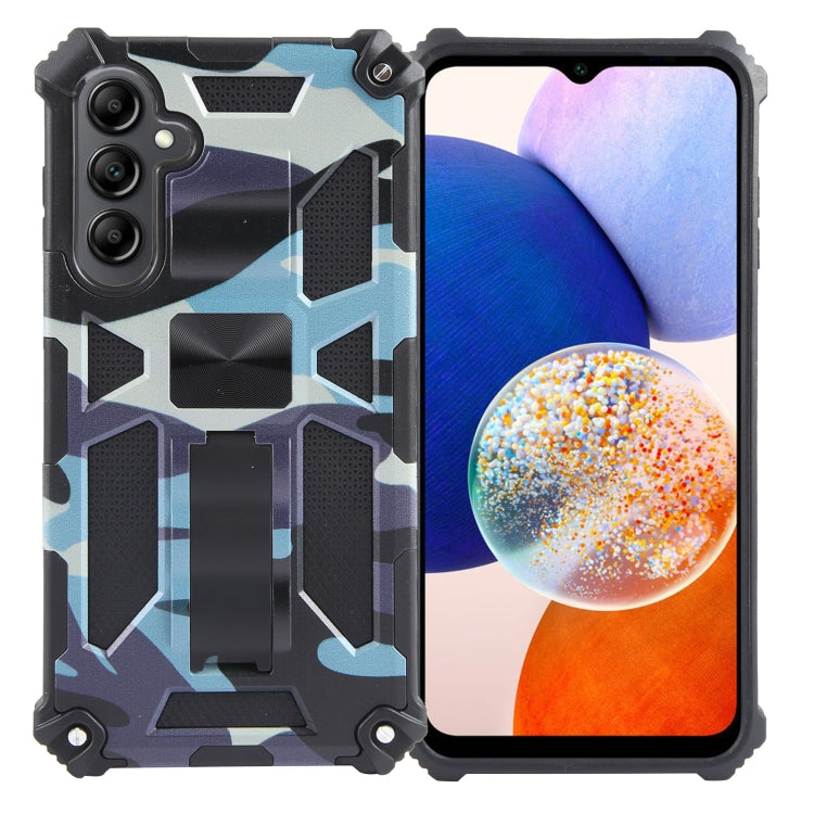 Camouflage Armor Kickstand TPU + PC Magnetic Phone Case, For Samsung Galaxy S23 FE 5G, For Samsung Galaxy S24 Ultra 5G, For Samsung Galaxy A55, For Samsung Galaxy S24+ 5G, For Samsung Galaxy A35, For Samsung Galaxy S24 5G, For Samsung Galaxy A15       ...