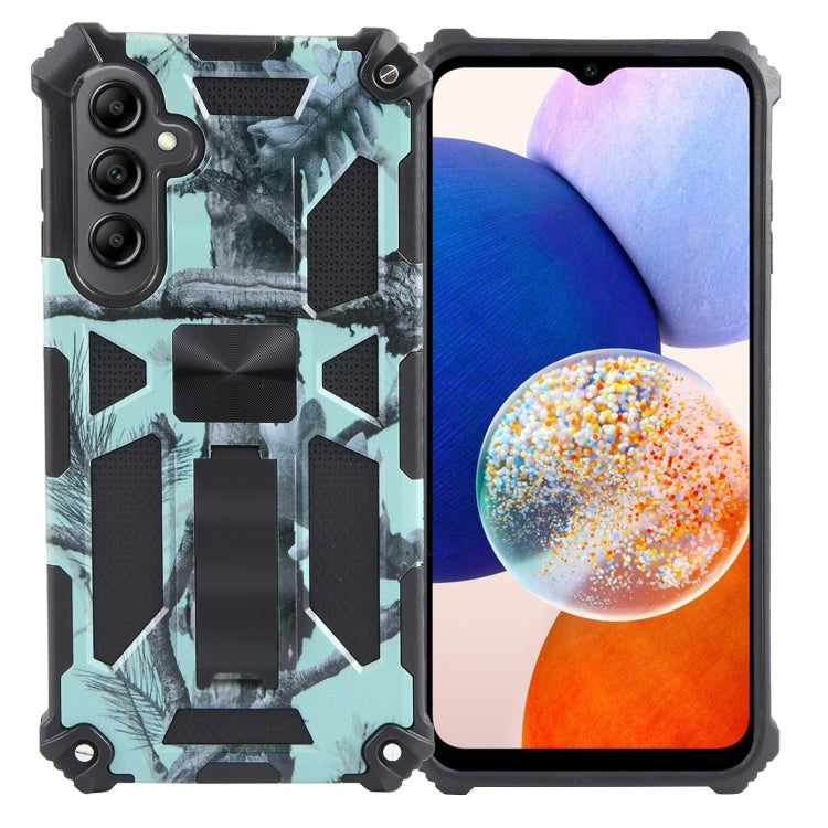 Camouflage Armor Kickstand TPU + PC Magnetic Phone Case, For Samsung Galaxy S23 FE 5G, For Samsung Galaxy S24 Ultra 5G, For Samsung Galaxy A55, For Samsung Galaxy S24+ 5G, For Samsung Galaxy A35, For Samsung Galaxy S24 5G, For Samsung Galaxy A15       ...