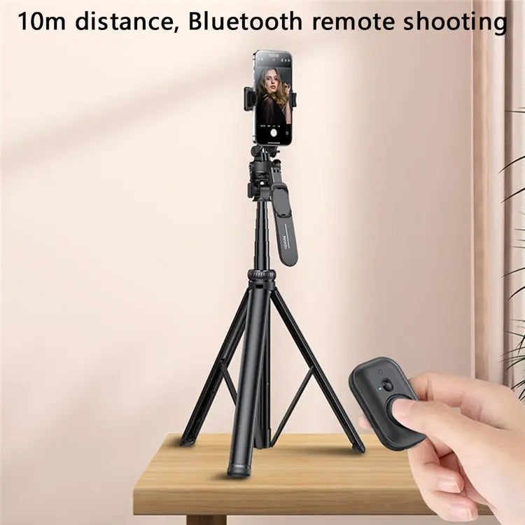 YESIDO SF17 Multifunctional Retractable Metal Tripod Stand Selfie Stick for Cell Phones Camera, SF17